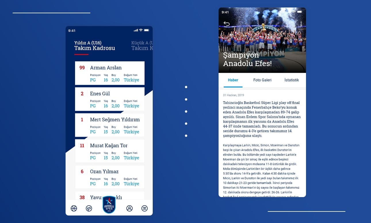 Anadolu Efes Spor Kulübü — Resmî Taraftar Etkileşim Uygulaması