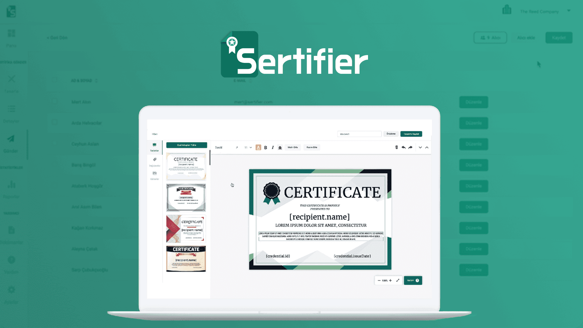 Sertifier - Smart Certificate & Digital Credential Platform