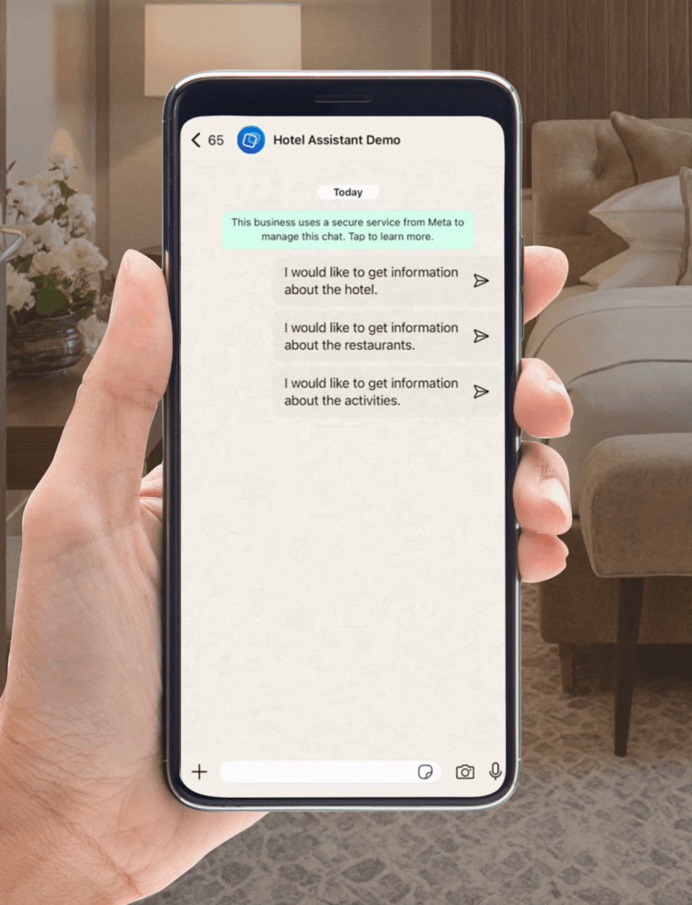 AI guest assistant conversation flow