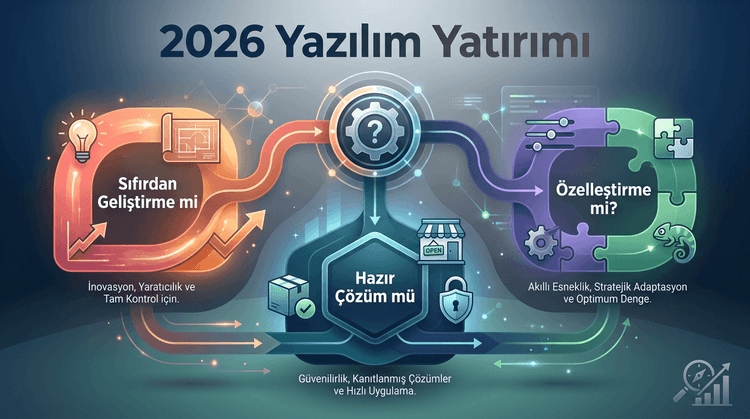 Sıfırdan Geliştirme mi, Hazır Çözüm mü, Özelleştirme mi? Yazılım Yatırımı İçin 2026 Karar Matrisi