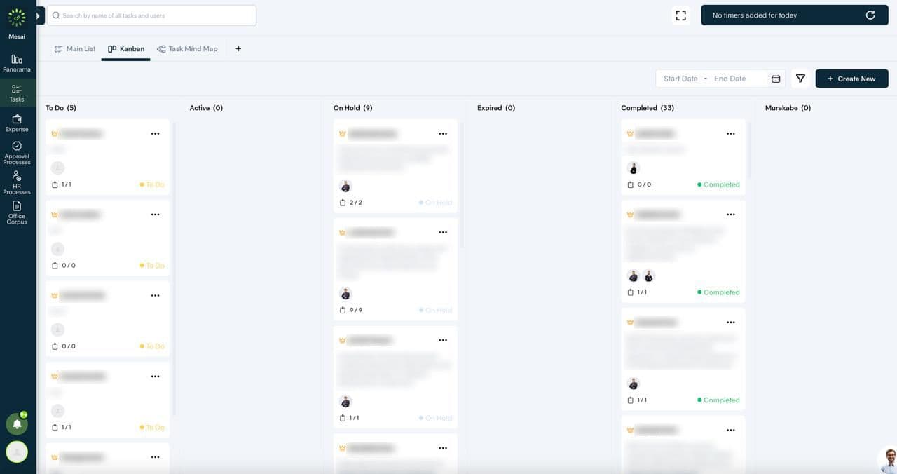 Mesaim - Time task management portal for NewMind AI