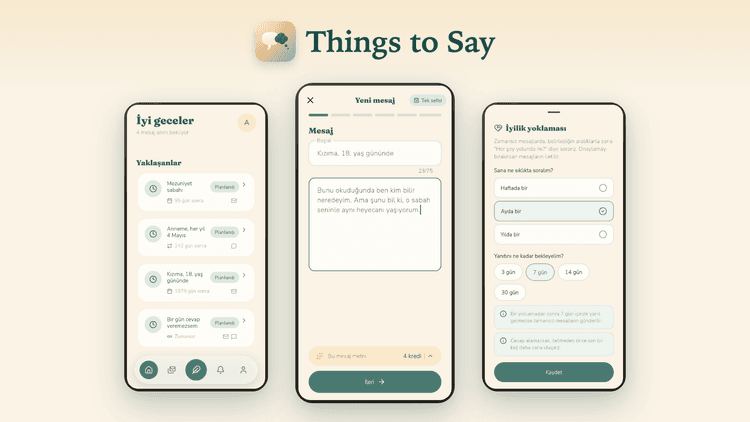 Things to Say: Bazı Sözler Zamanını Bekler