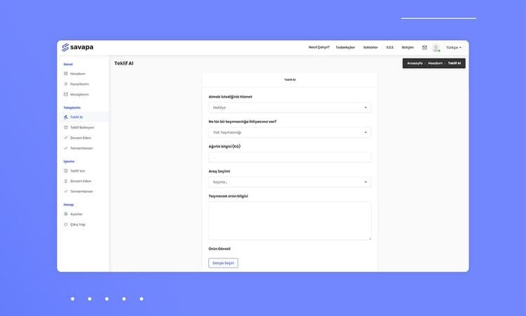 Savapa — Akıllı Lojistik & Tedarik Platformu