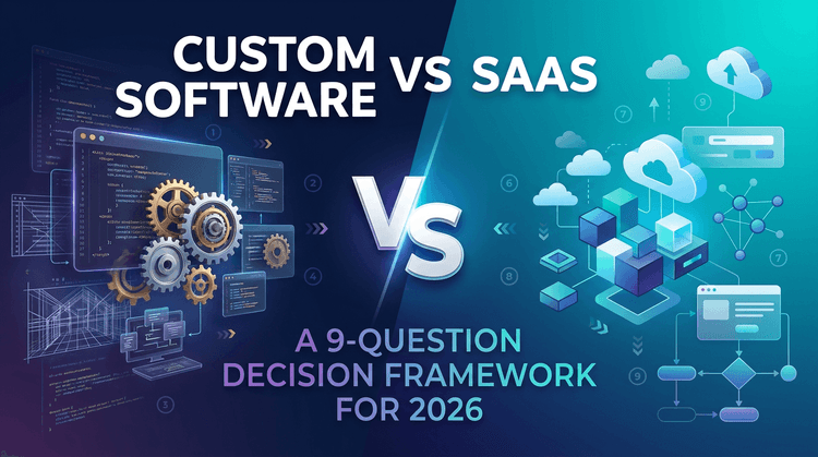 Custom Software vs SaaS: A 9-Question Decision Framework for 2026