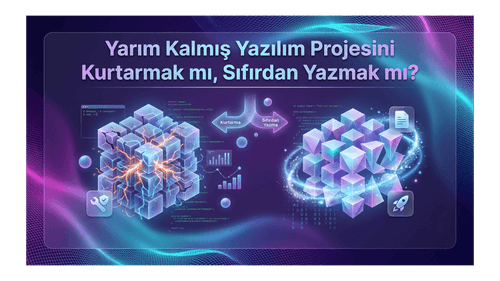 Yarım Kalmış Yazılım Projesini Kurtarmak mı, Sıfırdan Yazmak mı? 2026 Karar Rehberi