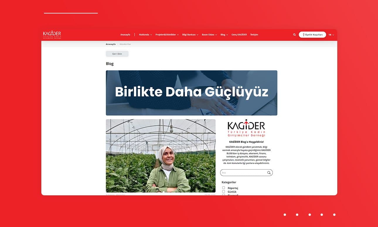 KAGİDER - Website & Portal