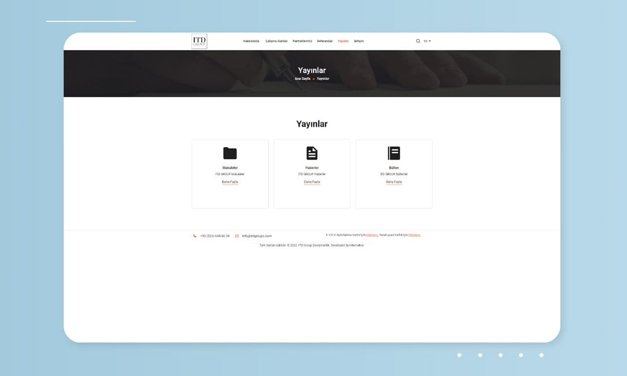ITD Group Websitesi