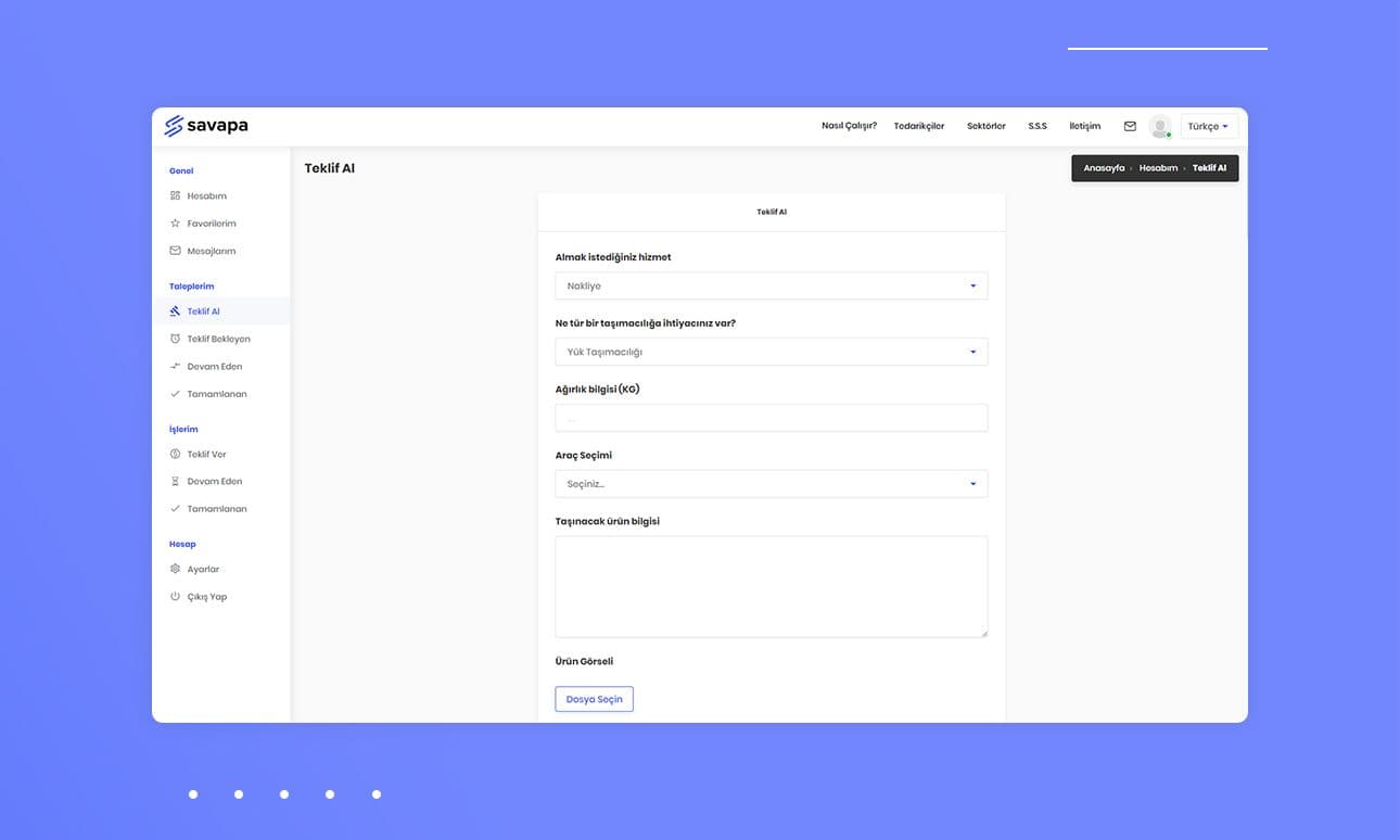Savapa - Smart B2B Platform for Logistics & Contract Manufacturing