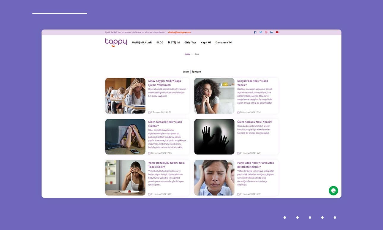 Tappy - Online Therapy & Mental Wellbeing Platform