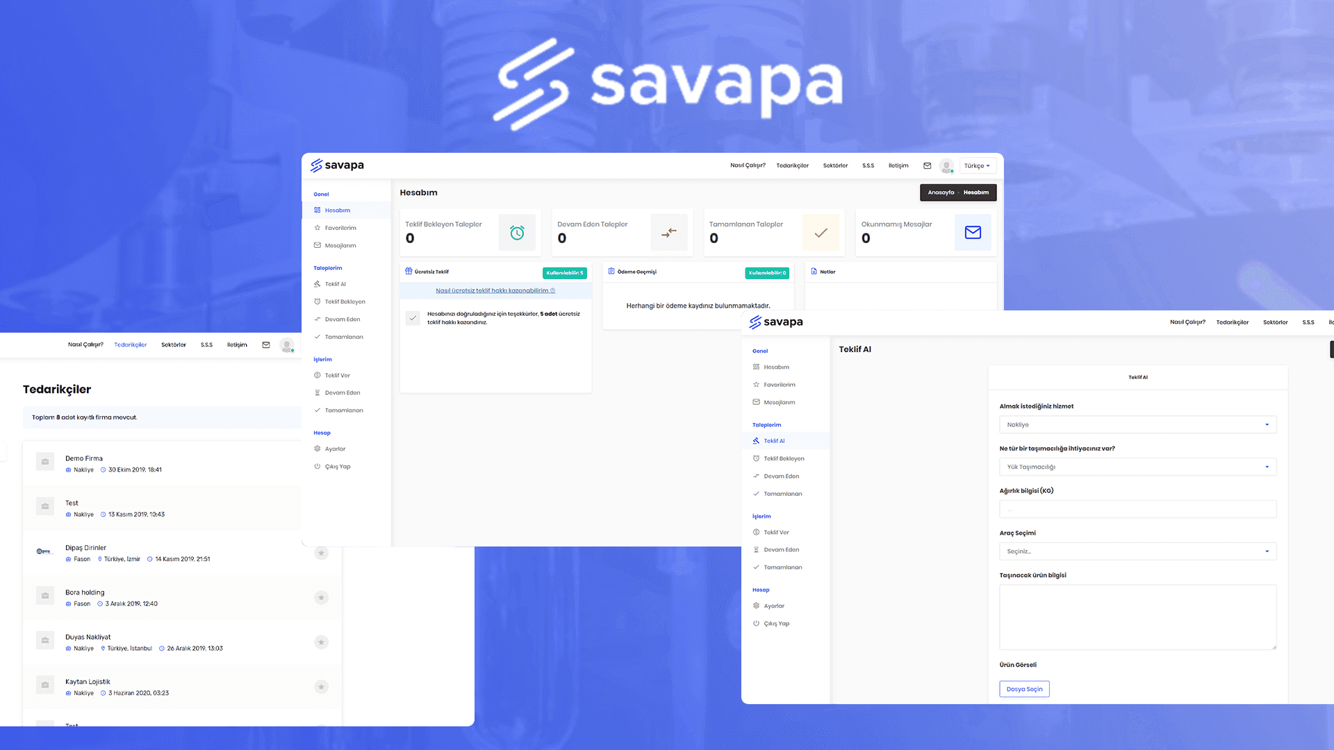 Savapa - Smart B2B Platform for Logistics & Contract Manufacturing