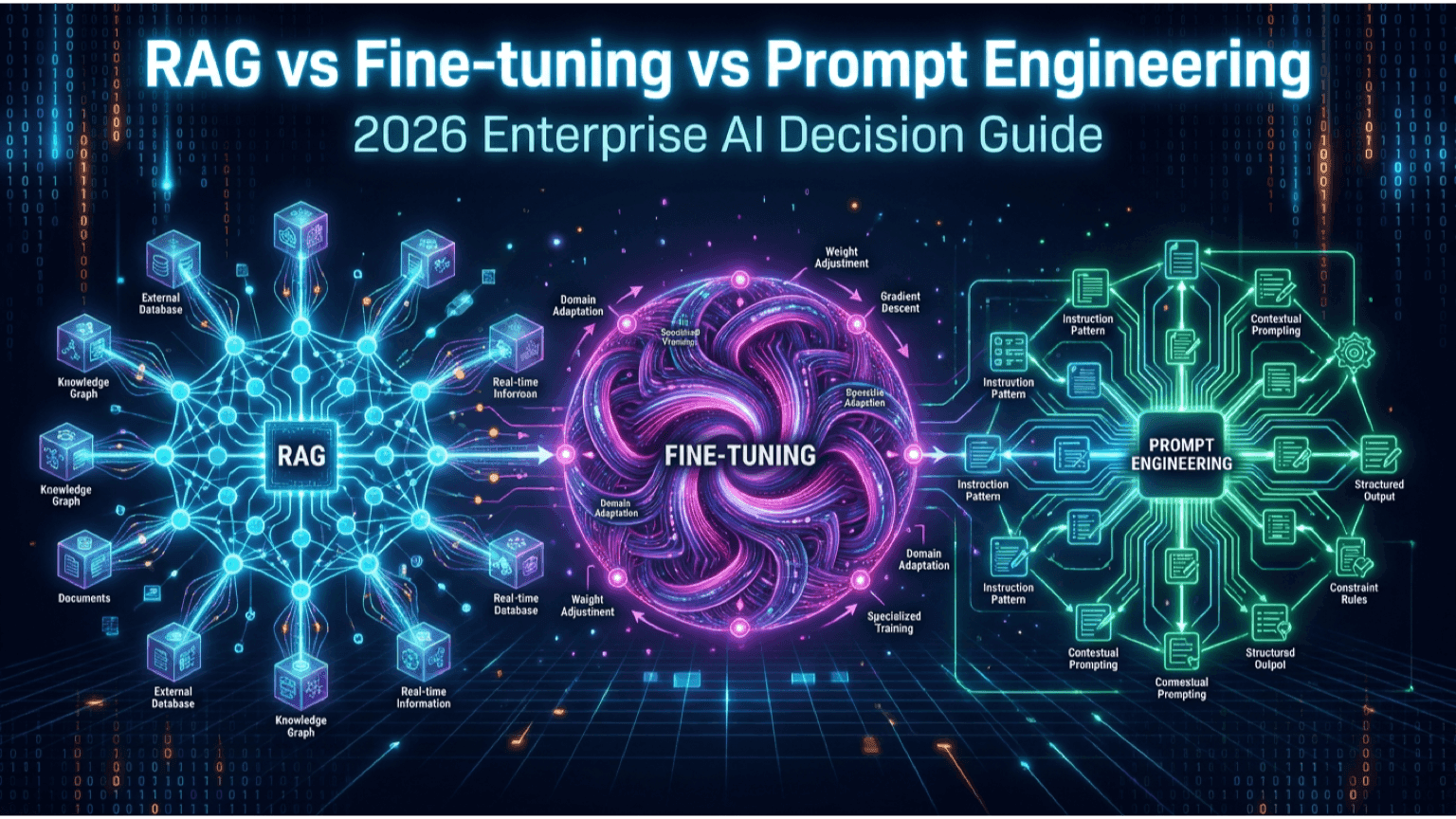 RAG vs Fine-tuning vs Prompt Engineering: 2026 Enterprise AI Decision Guide