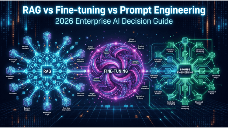RAG vs Fine-tuning vs Prompt Engineering: 2026 Enterprise AI Decision Guide