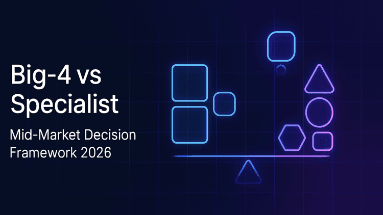 Big-4 vs Specialist AI Consulting: A Mid-Market Decision Framework for 2026